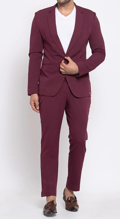 Mens Viscose Blazer Set