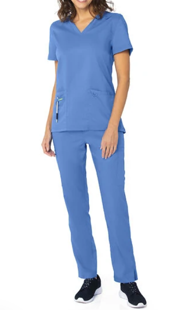 Women's V Neck Scrub Set