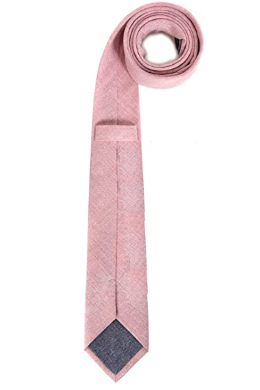 Men's Skinny Tie 2.56" Cotton Linen Necktie - Image 2